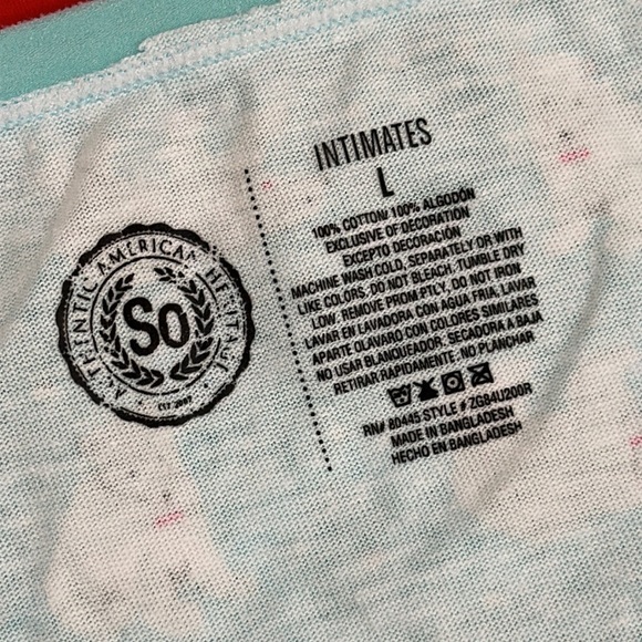 🆕 NEW! 4 pair holiday cotton hipster panties Sz L 8-10 - Picture 9 of 10